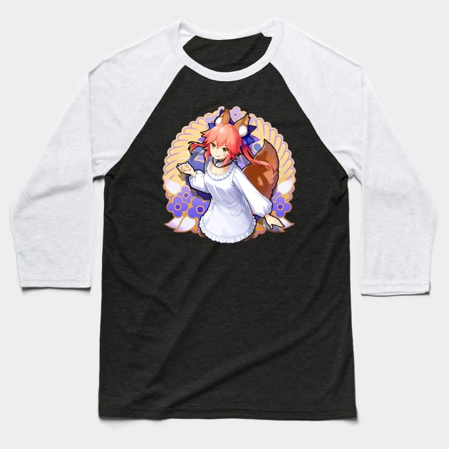 fate grand order - Tamamo no Mae Baseball T-Shirt by xEmiya